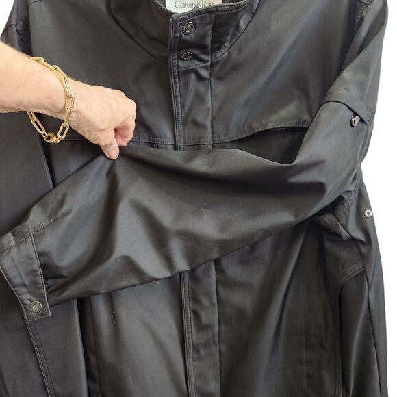 CK Mens Black Rain/Athletic Jacket-Full Zip & Snap-7 Pockets-Athleisure-M - Picture 9 of 12